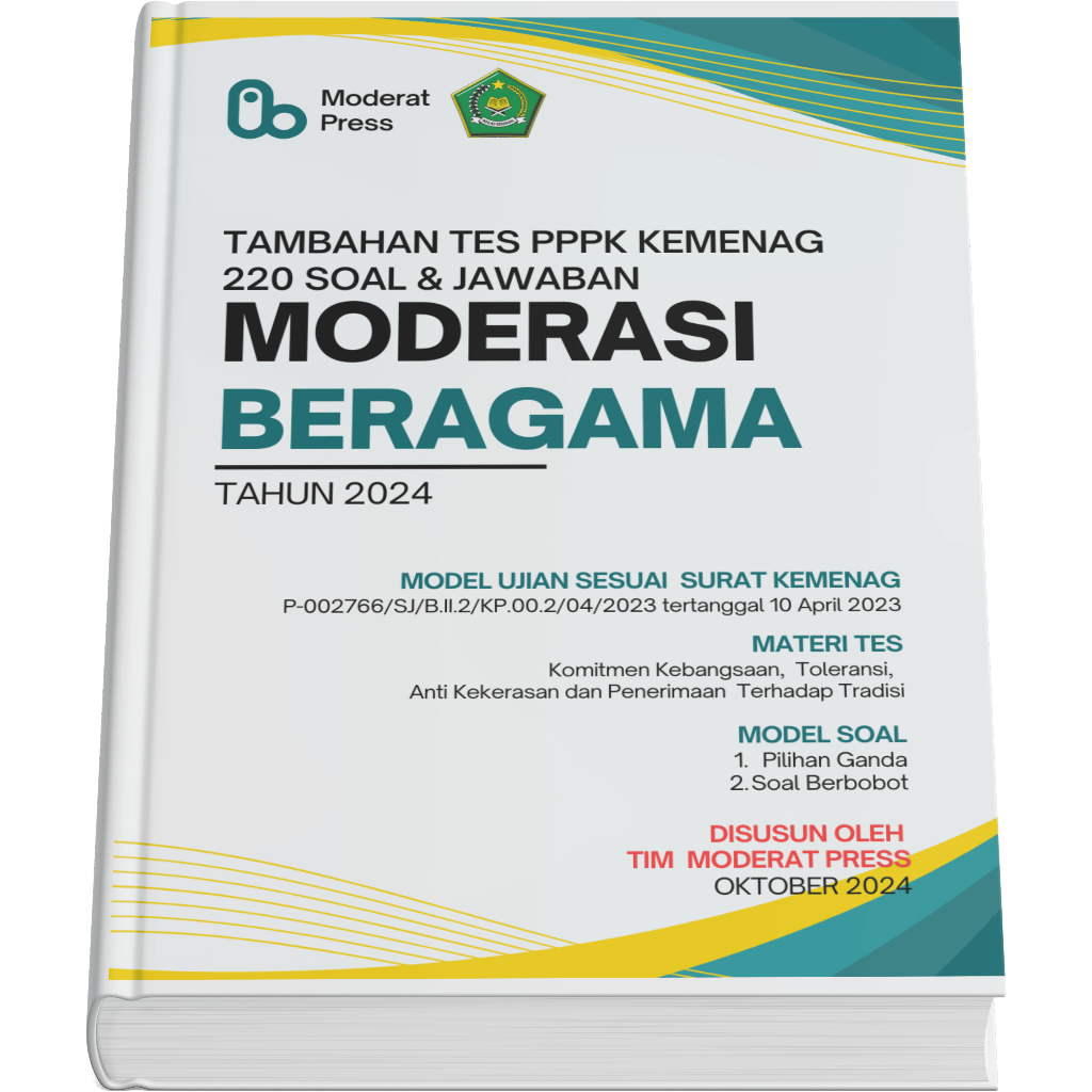 BUKU TES PPPK KEMENAG 220 SOAL & JAWABAN MODERASI BERAGAMA 2024