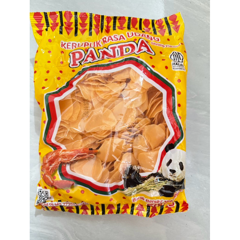 

Kerupuk Sari Udang Panda 500 Gram Kuning BPOM RI