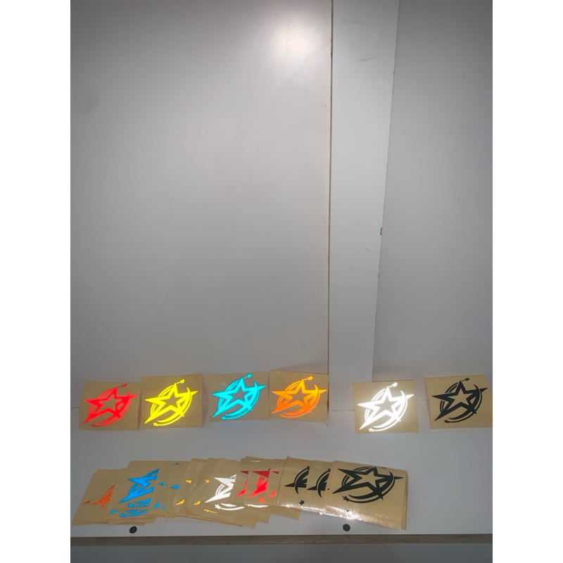 

Sticker Bintang Variasi Melingkar Keren, Sticker Relflective/Menyala, Sticker Motor