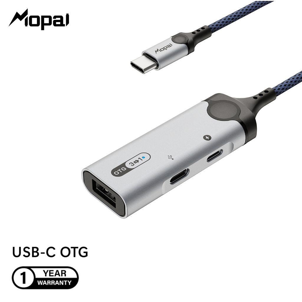 Mopai KT511 OTG Type C iOS Android to USB3.0 Type C With Charging Hardisk Flashdisk Soundcard 3in1 U