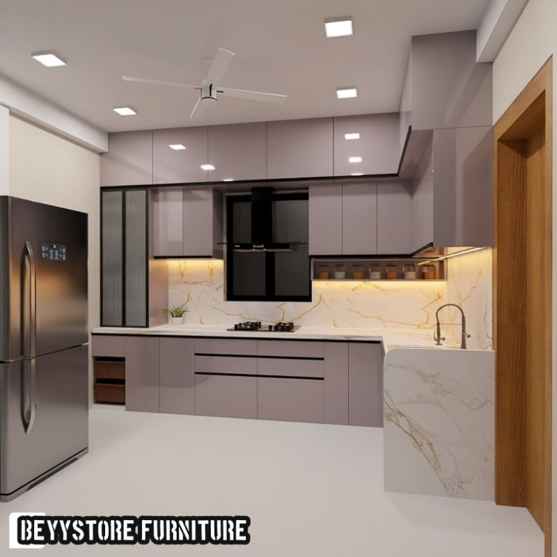 kitchen set minimalis custom alumunium apc