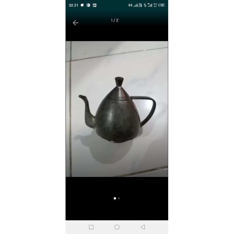 Teapot  Kuningan Barang Antik
