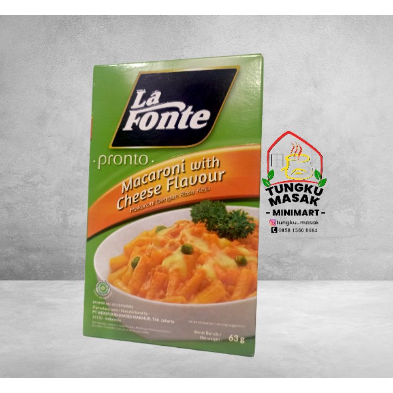 

La Fonte Macaroni with Cheese Flavour Pronto - Minimart- 63g