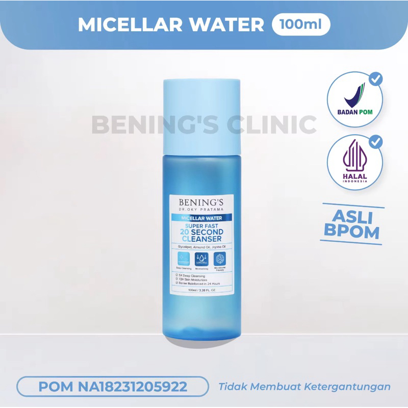 Benings New Micellar Water Cleanser Benings Clinic