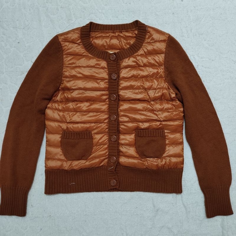 jacket wanita rajut bulu angsa lucu