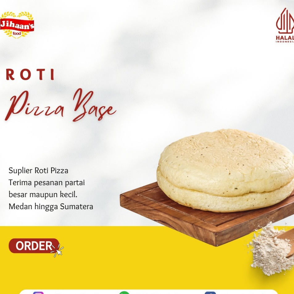 

Roti Pizza Base Isi 2 Pcs - Jihaan's Food Medan