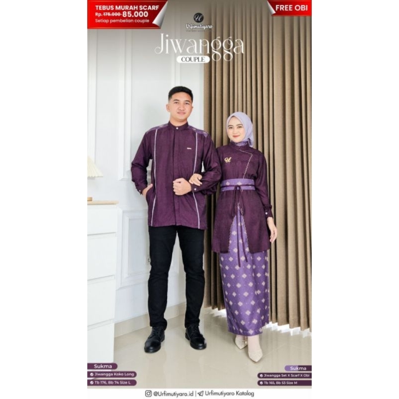 BAJU COUPLE BARENG PASANGAN///SARIMBIT JIWANGGA COUPLE EID SERIES by urfimutiyaro