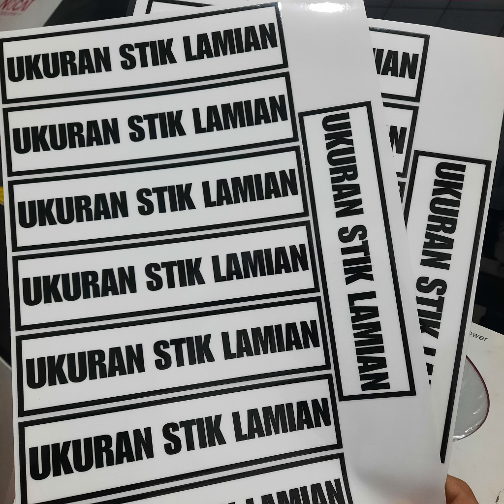 

MilL Sticker UV DTF A4 Timbul Praktis Cetak