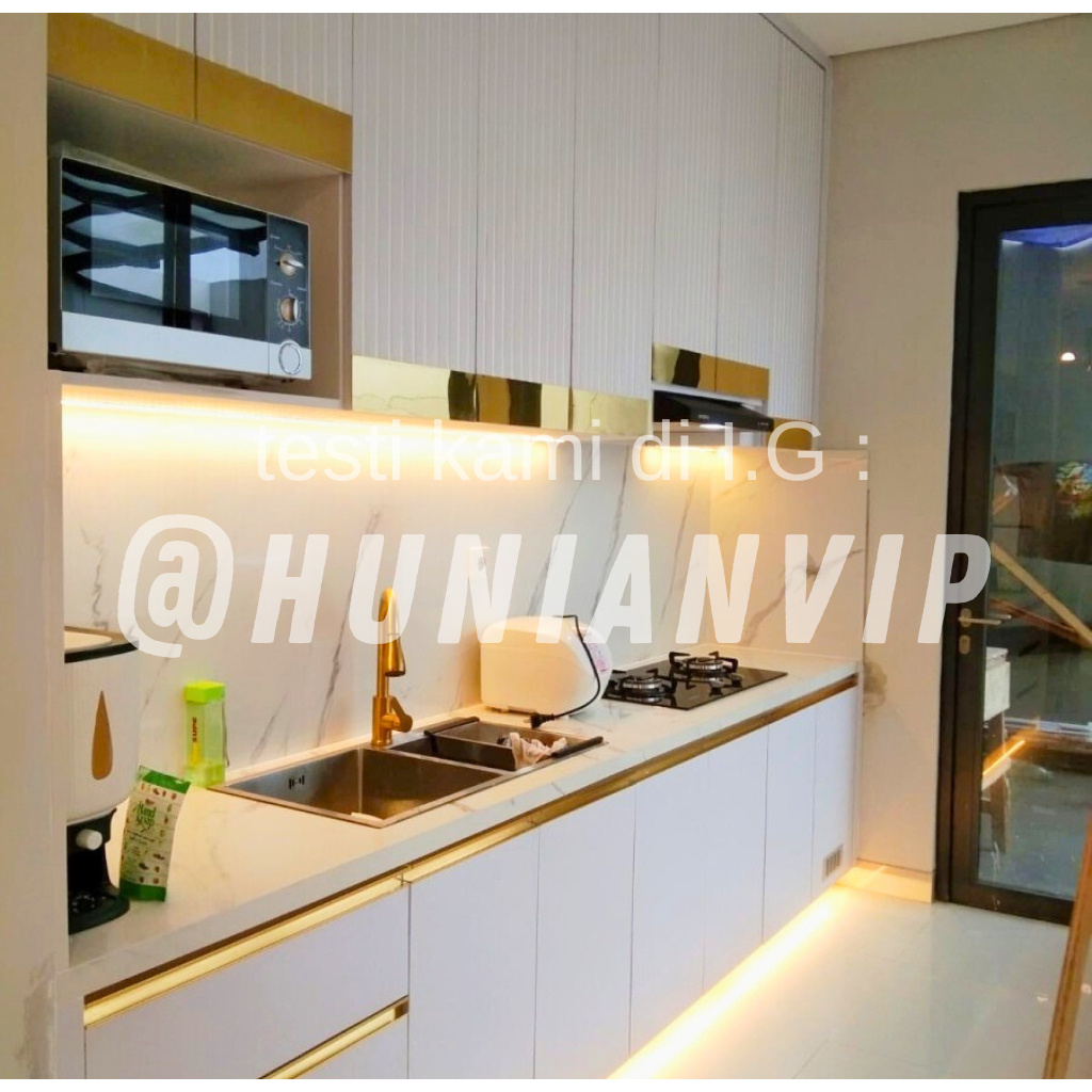 Kitchen set full aluminium acp minimalis murah