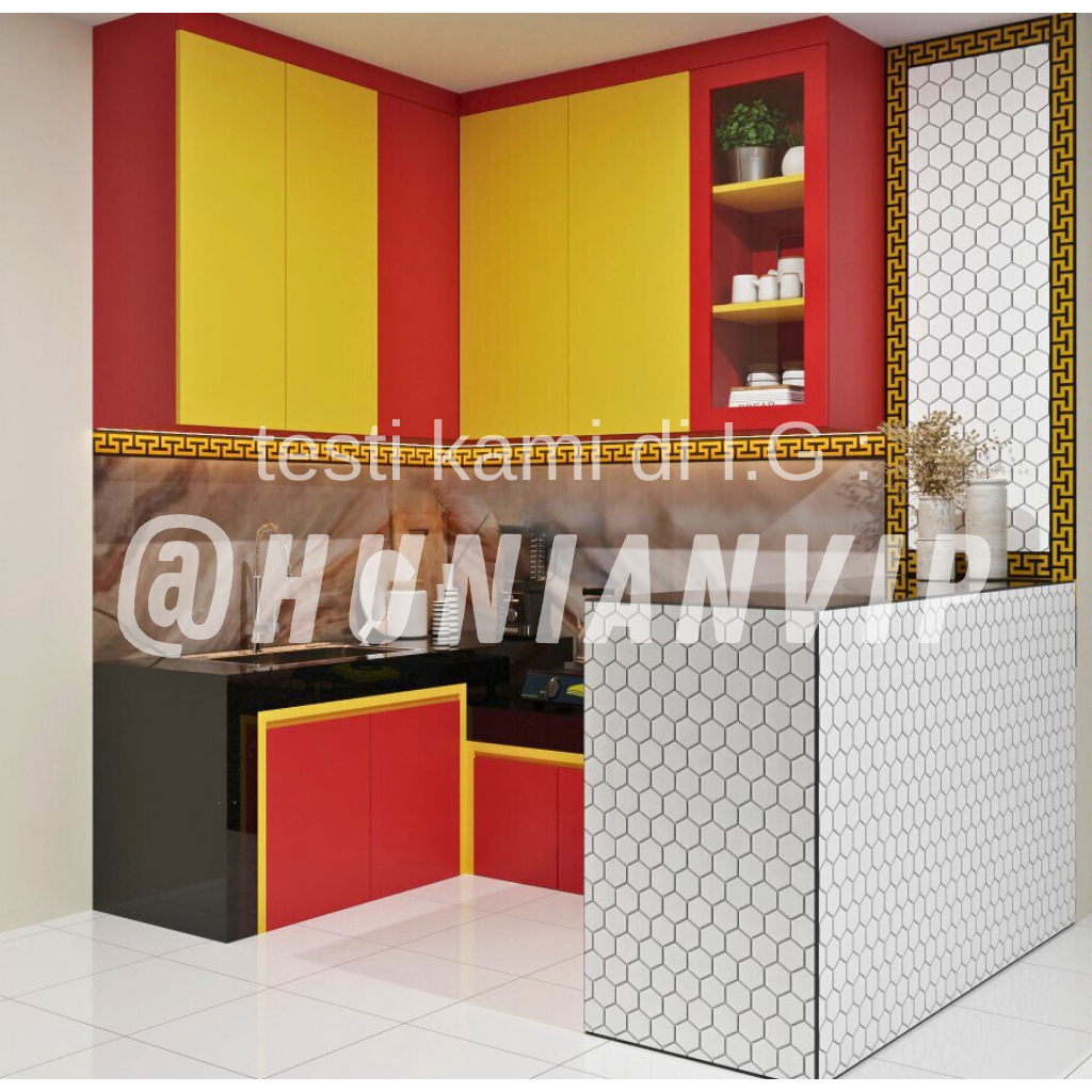 rak dapur/kitchenset minimalis full aluminium surabaya