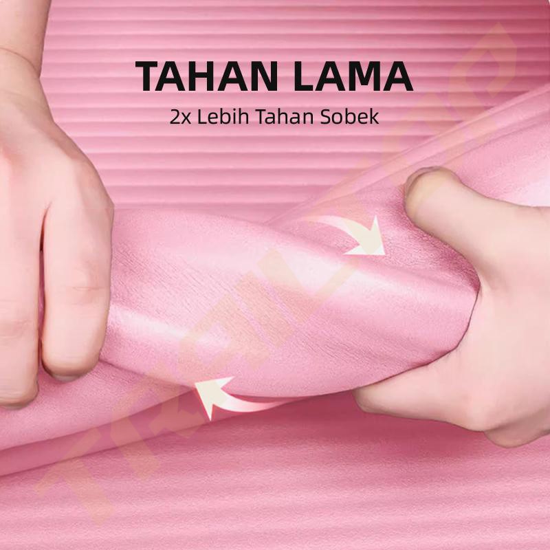 AR Paus Biru - Matras Olahraga Dan Tummy Trimer Fitnes Set Karpet Olahraga Workout Alat Olahraga