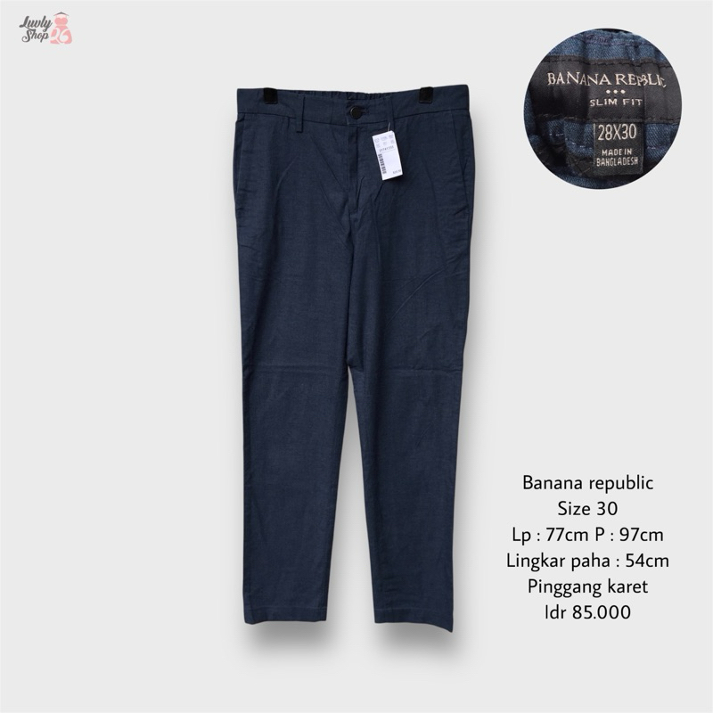 banana republic celana kantor slim fit