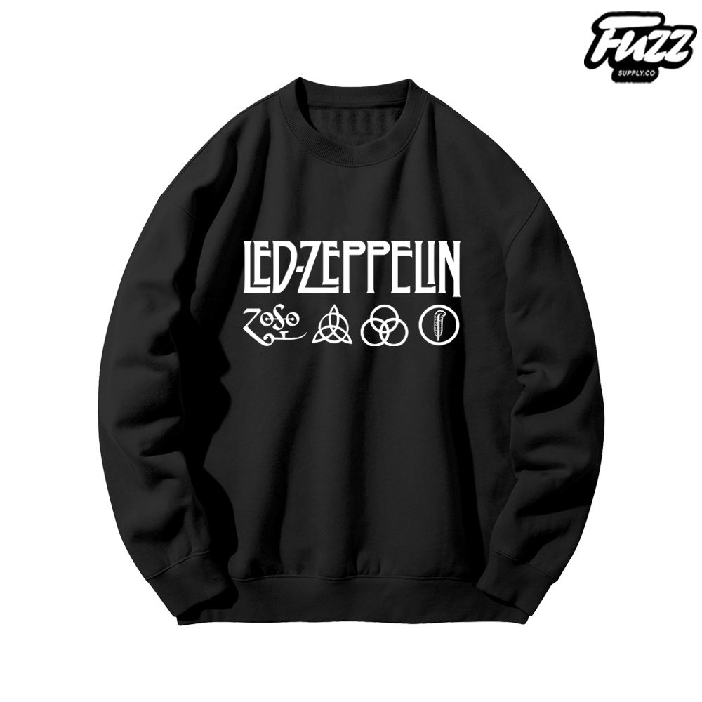 Fuzz - Crewneck Band Led Zeppelin Sweater Distro Musik Rock Sweatshirt Pria Dan Wanita