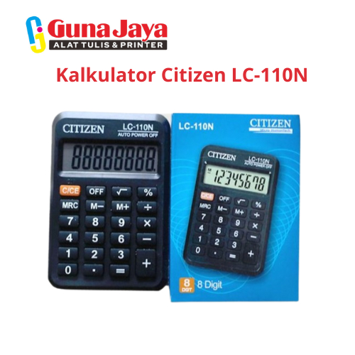 

Kalkulator Citizen LC-110N - Kalkulator Digital 12 Digit untuk Keperluan Kantor dan Sekolah