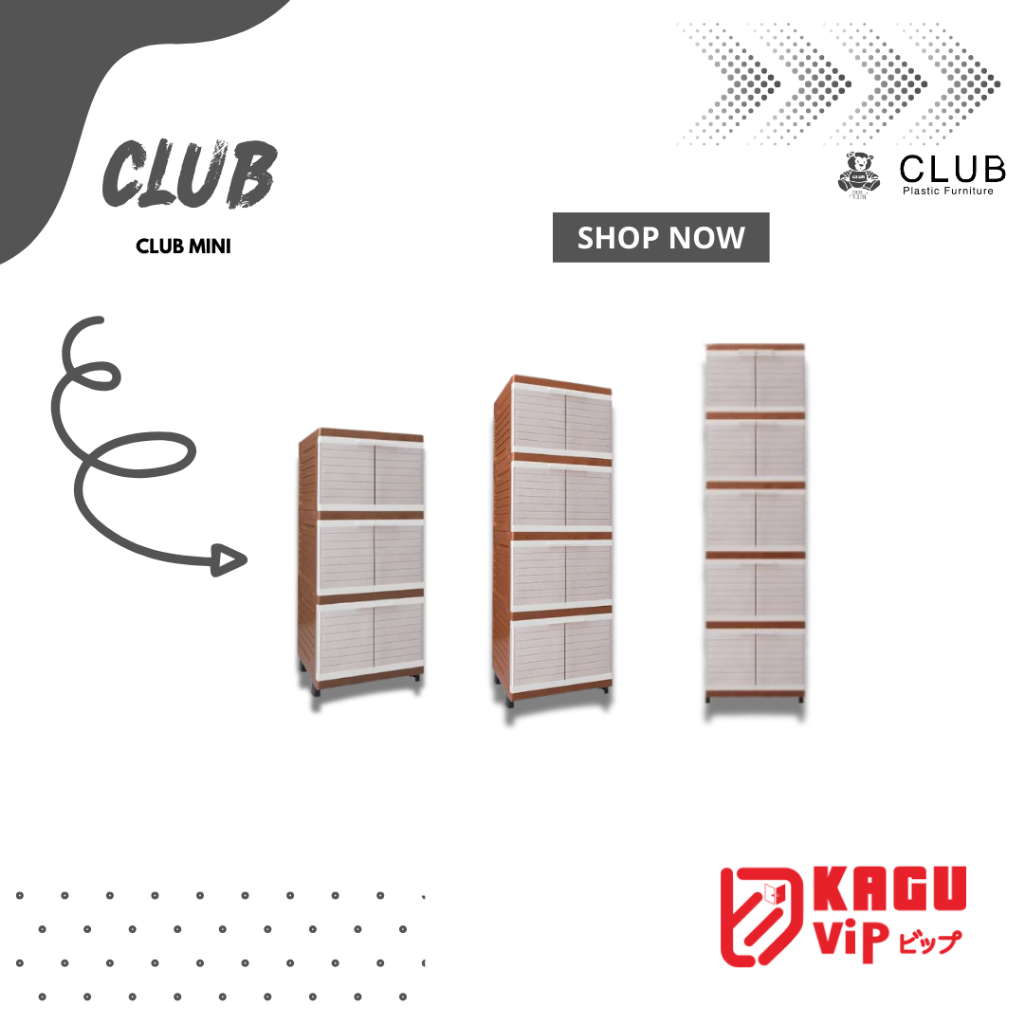 Lemari Plastik Club Mini Susun