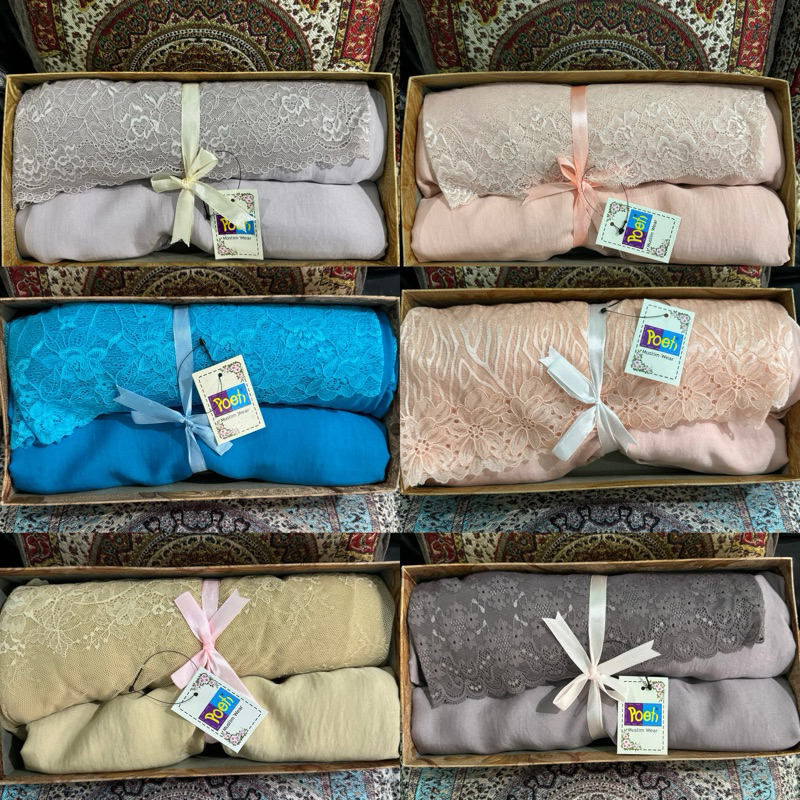 Mukena Poeti POLOS PREMIUM