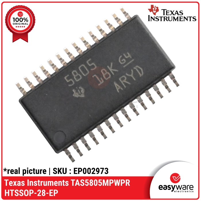 IC TAS5805  SMD IC OP AMP Texas Instruments TAS5805MPWPR HTSSOP-28-EP ORIGINAL IC Audio Amplifier 2 