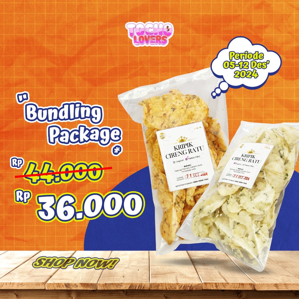 

Keripik Cireng ( Aci digoreng ) Kripik bawang cemilan 250gr