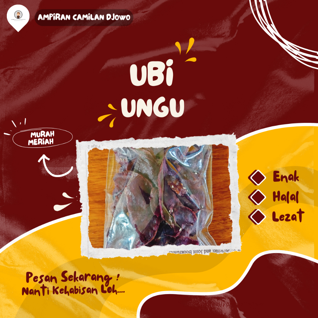 

KERIPIK UBI UNGU MANIS RASA CARAMEL WIJEN / Keripik ubi ungu krispi manis TELO UNGU 100gr