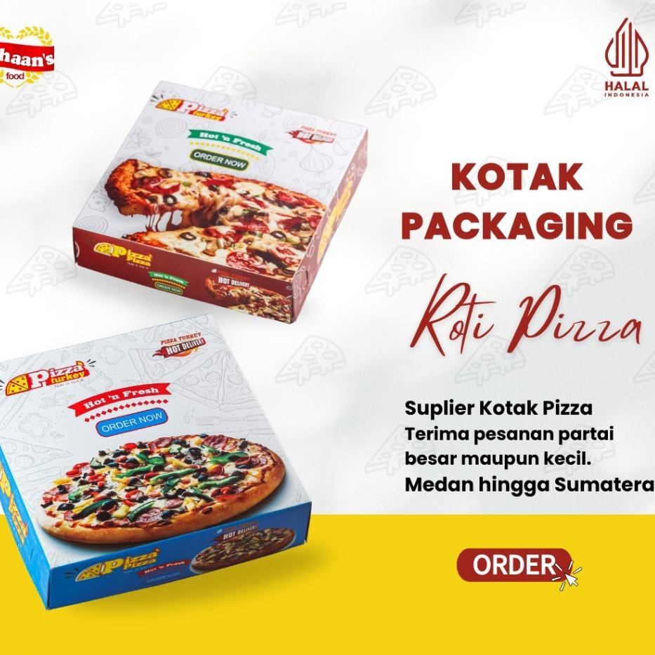 

Kotak/Packaging Pizza Isi 10 Pcs - Jihaan's Food Medan