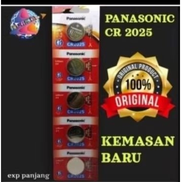 BATERAI PANASONIC CR2025 ORIGINAL LITHIUM BATERAI 3VOLT BATRE CR2025