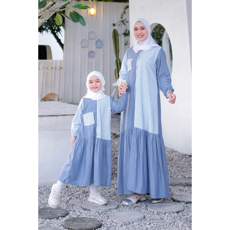 GAMIS DENIM COUPLE MOM AND KIDS