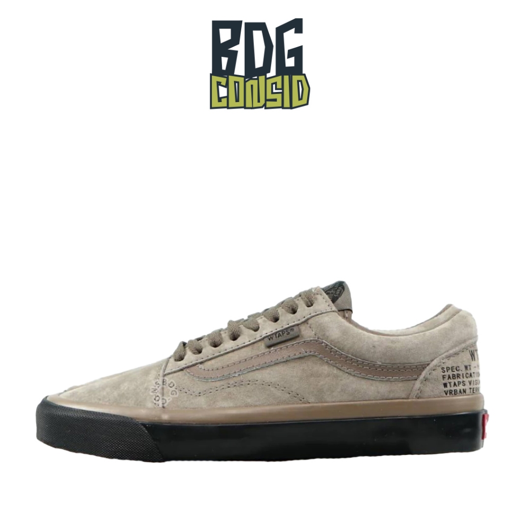 Sepatu Vans Old Skool Vault OG LX Coyote Brown Black X WTAPS