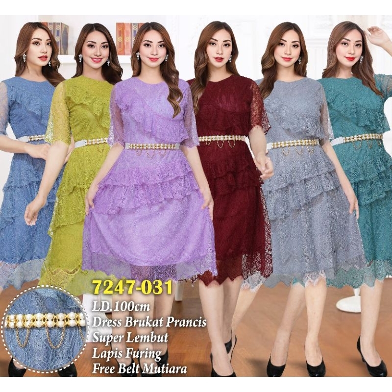 dres brukat prancis(super lembut)