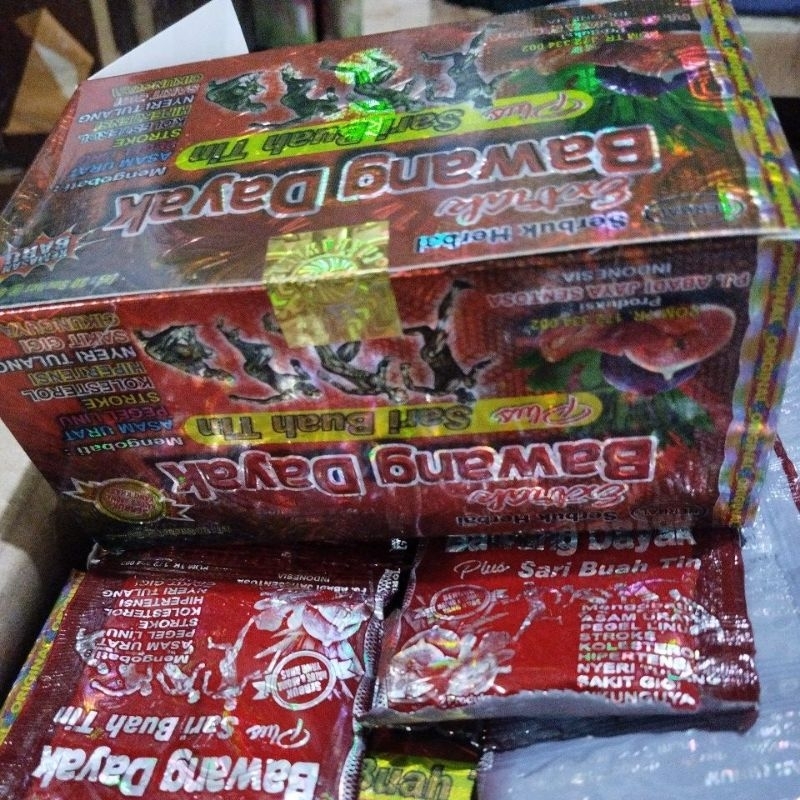 serbuk herbal sari buah tin bawang dayak