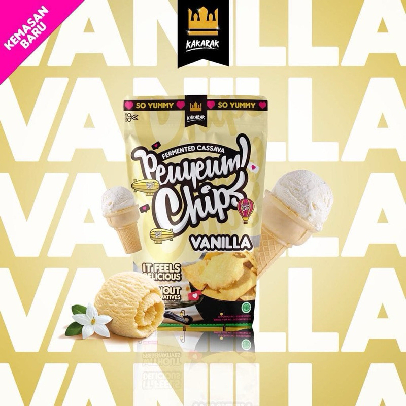 

Peyem Peuyeum Chips Kakarak - Rasa Vanilla