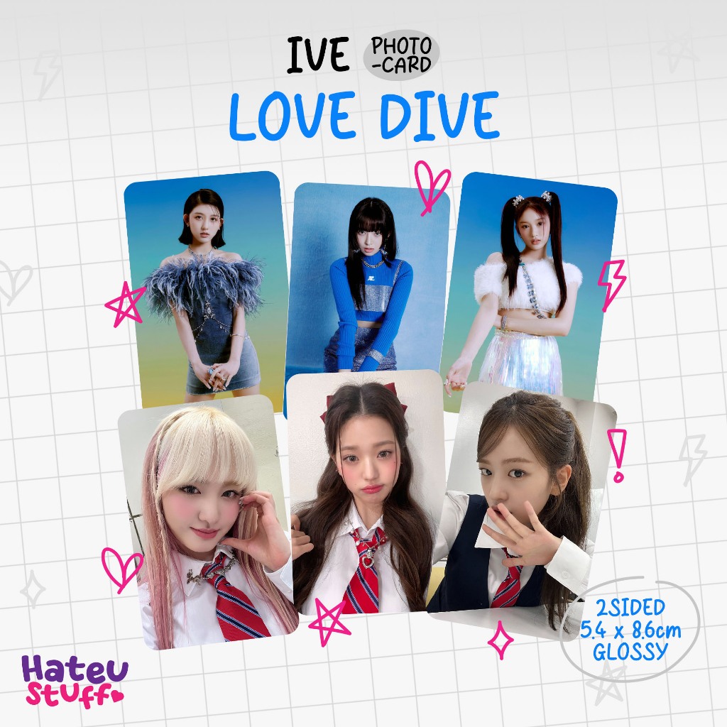 IVE Unofficial Photocard Love Dive + Selca