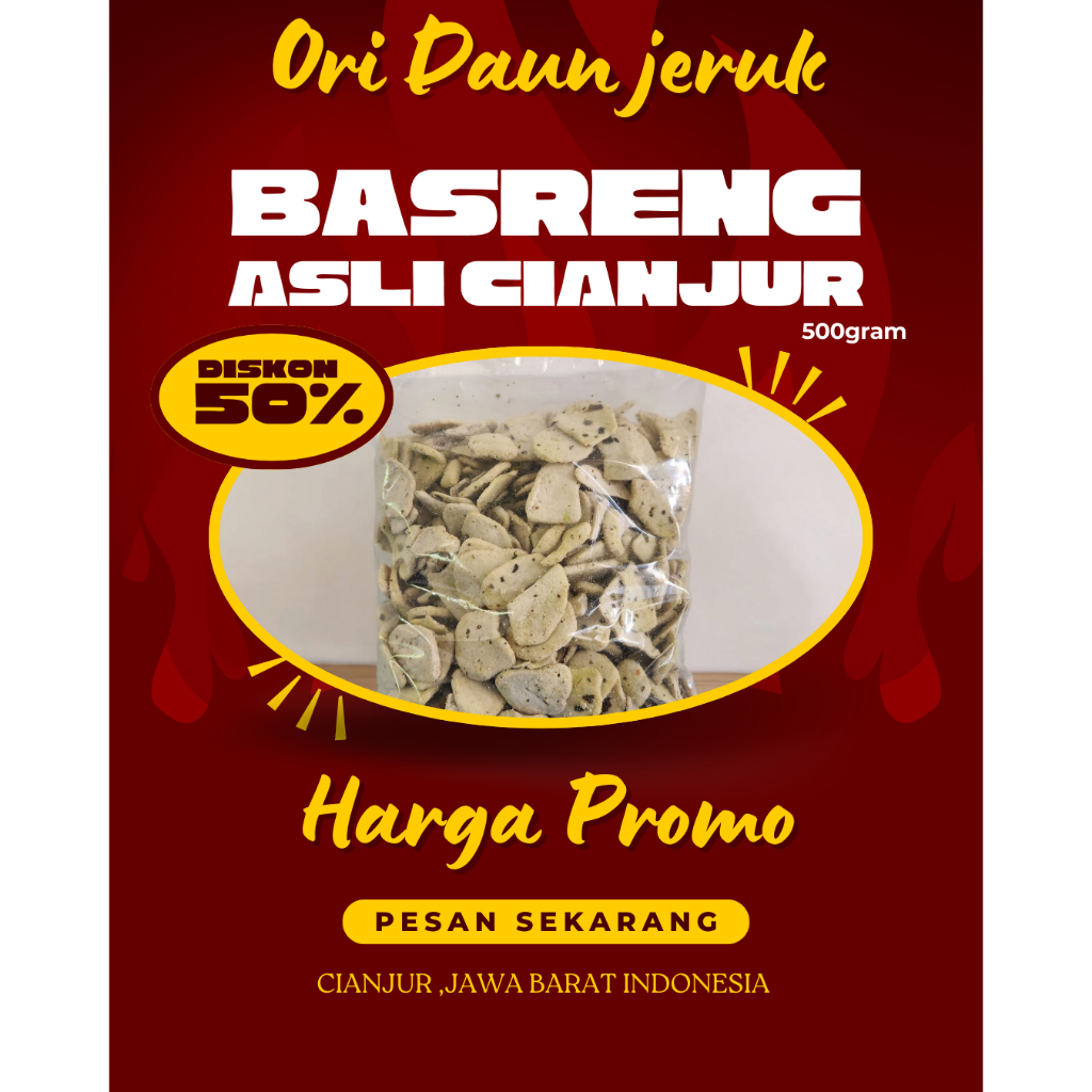 

Basreng Juara Cianjur - ORI Daun Jeruk