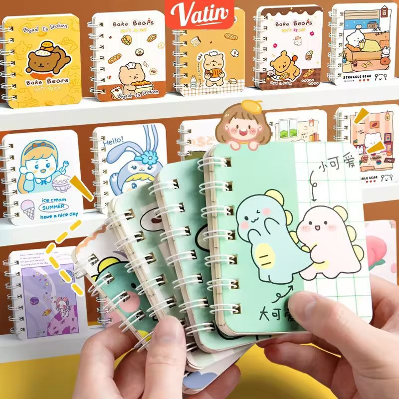 

Notebook ring motif mini A7/notebook mini/scrapbook/buku A7/catatan