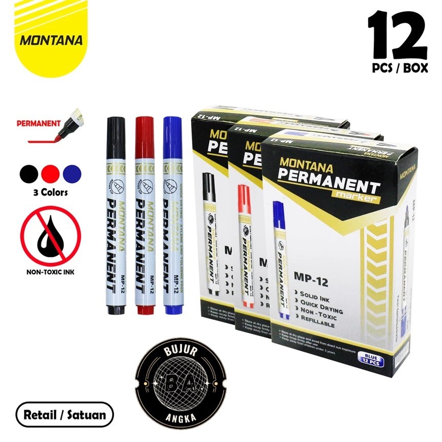 

(PER PCS) SPIDOL PERMANEN/ PERMANENT MARKER MONTANA