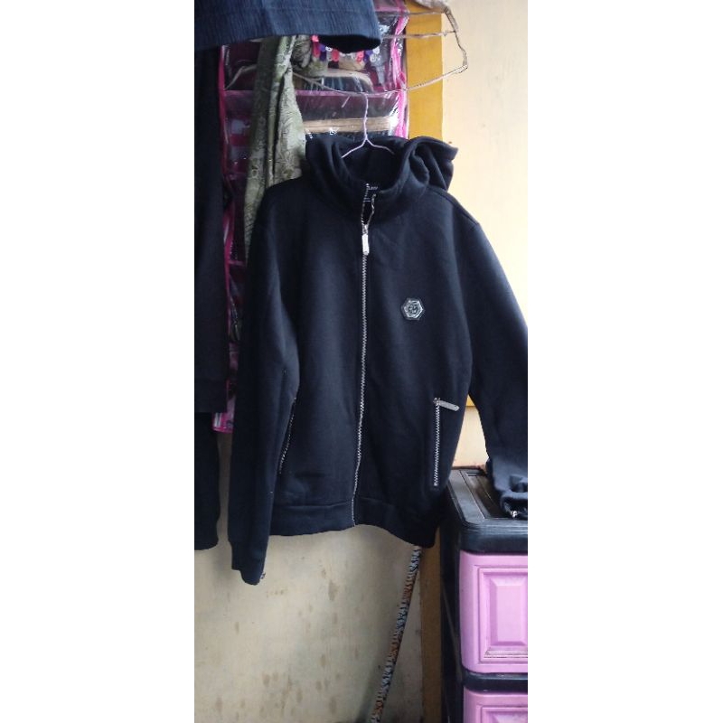Hoodie Zipper Philipp plein logo besi