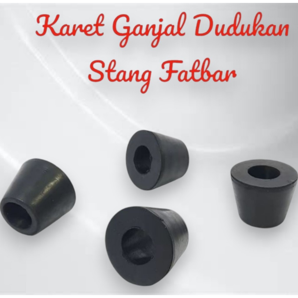 Karet Ganjel Raiser Stang Dudukan Stang Fatbar , Motor KLX BF , D-Tracker Set (4Pcs)