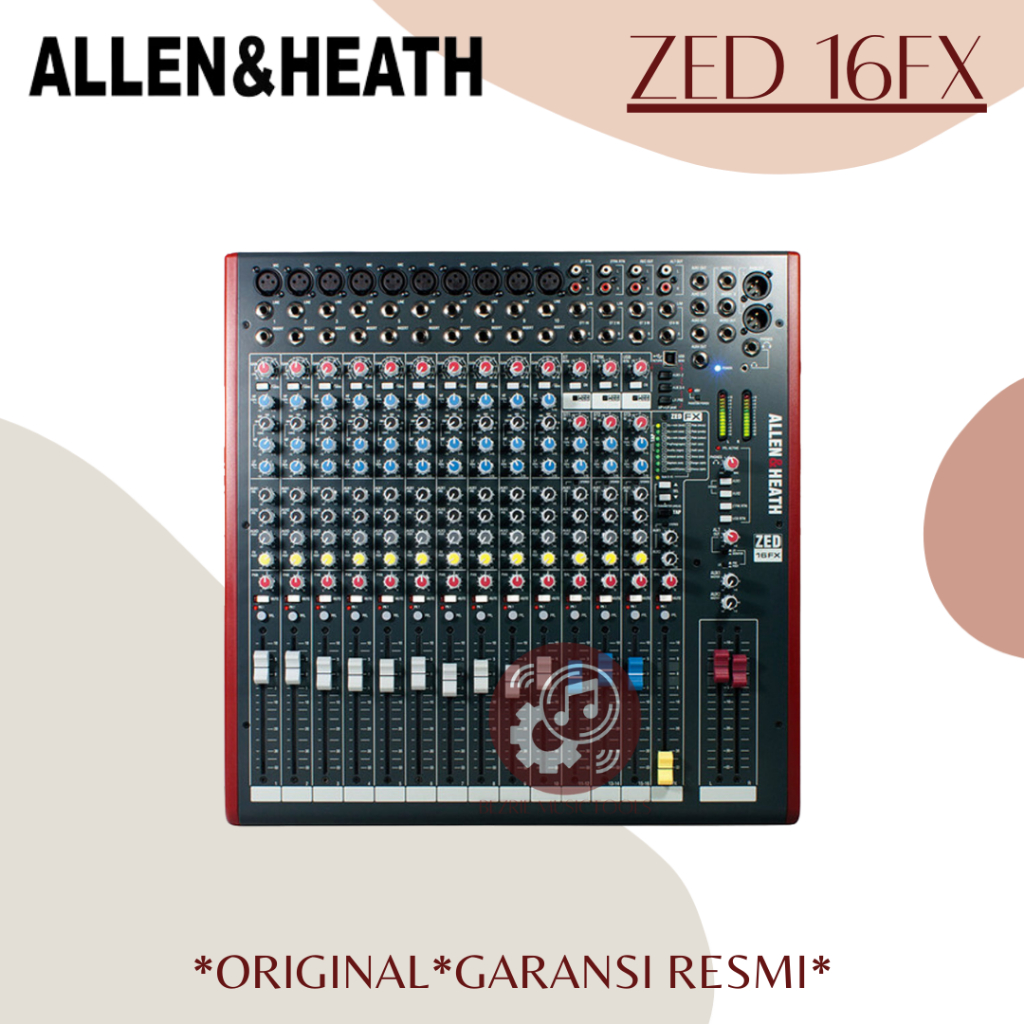 Allen & Heath ZED 16FX Mixer Audio 16-Channel Original ZED16FX