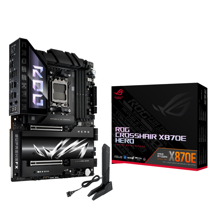 Motherboard Asus ROG CROSSHAIR X870E HERO (AM5, AMD, X870, DDR5, USB3.2, SATA3)