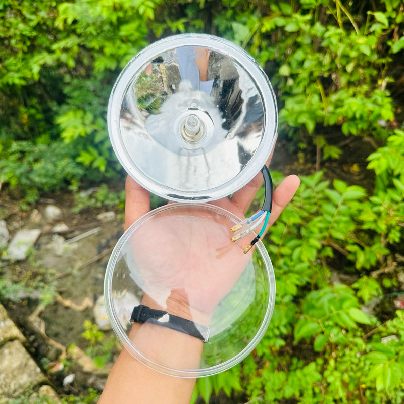 lampu depen headlamp 5inc reflektor depan 5inc set kaca reflektor depan CB L2G JUTE YL CD dll KACA B