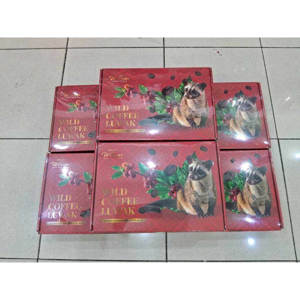 

WORCAS Kopi Luwak Liar Bali King Luxury Package 200gr FREE PAPER BAG WORCAS