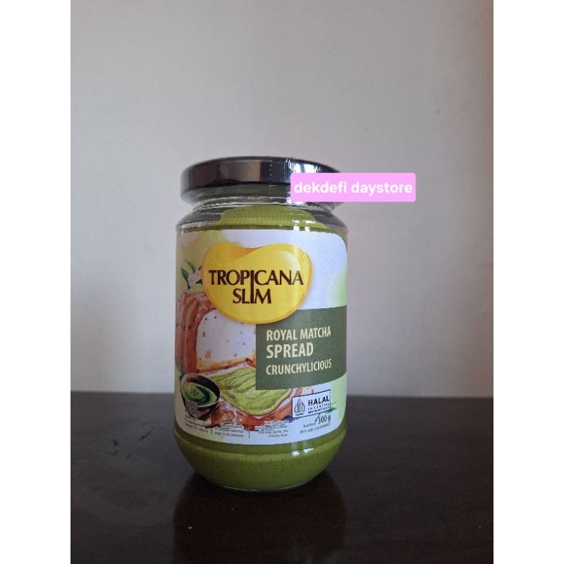 

tropicana slim royal matcha spread || selai matcha