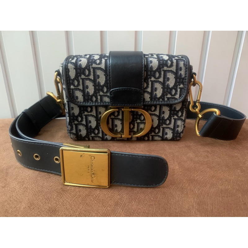 Dior Trotter 30 Montaigne Shoulder Bag in Black FWRD Renew preloved