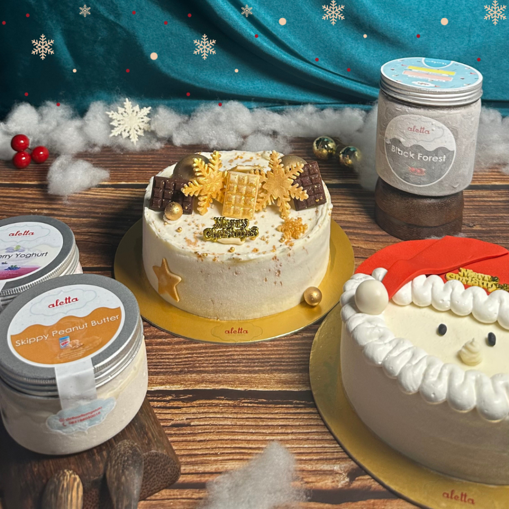 

Christmas Gelato Cake by Aletta Artisan Gelato / Gelato Hampers / Hampers Natal / Hampers Tahun Baru / Ice cream cake / Ice cream Hampers