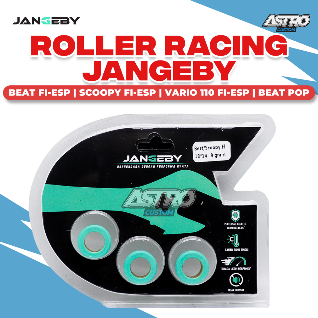 Roller Jangeby Beat Fi ESP Street Pop Scoopy Fi Vario 110 Karbu Spacy Upgrade CVT Roler Isi 3 Racing