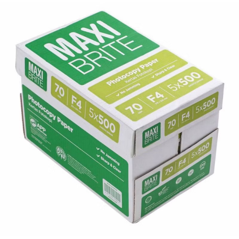 

KERTAS HVS F4 MAXI BRITE 70gsm