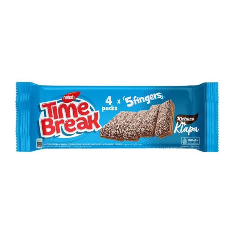 

nabati Time Break Richoco Klapa Wafer Cokelat Kelapa 64 g