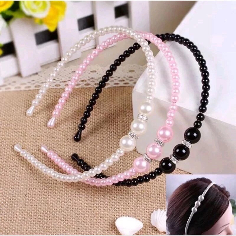 BANDO MUTIARA HEADBAND PEARL / BANDO MUTIARA KOREA / BANDO KEKINIAN VIRAL