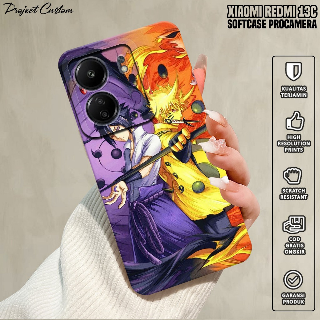 Softcase Xiaomi Redmi 13C - Case Hp Xiaomi Redmi 13C ( Anime NRT ) Silikon Hp Xiaomi Redmi 13C - Cas