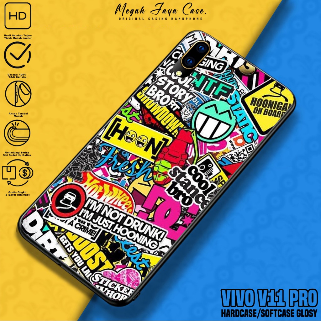 Softcase VIVO V11 PRO - Case Hp VIVO V11 PRO Motif GRAFF - Casing Hp VIVO V11 PRO -  Silikon Hp VIVO
