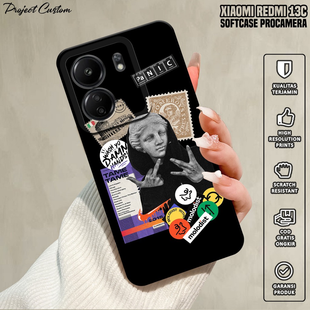 Softcase Xiaomi Redmi 13C - Case Hp Xiaomi Redmi 13C ( Estetik ) Silikon Hp Xiaomi Redmi 13C - Casin